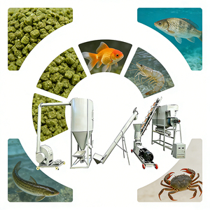 Línea de Producción de Pellets de Alimento de Fábrica Propia Sin Contrato de Subcontratación Cada Componente Fabricado en Interiores Calidad Garantizada - Product Image 1