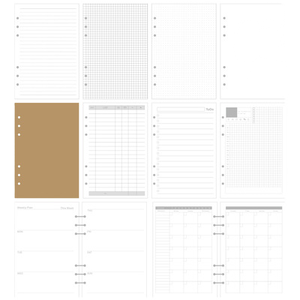 Daolin haute qualité A5 A6 A7 anneau planificateur Inserts et recharges 6 trous feuilles mobiles spirale journal avec 100g papier matériel cadeau parfait - Product Image 4