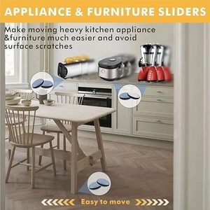 Glissières autocollantes <span class=keywords><strong>en</strong></span> PTFE <span class=keywords><strong>de</strong></span> 40 mm pour un déplacement facile des meubles, chaises, tables, tapis <span class=keywords><strong>de</strong></span> sol, protections <span class=keywords><strong>de</strong></span> sol robustes - Product Image 5