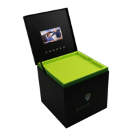 Boîte à brochures vidéo sur mesure avec logo personnalisé Boîte à brochures vidéo avec écran LCD de haute qualité Boîte à cartes vidéo