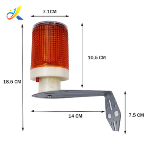Lámpara LED Solar para Señales de Tráfico, Luz Roja de Advertencia Vial, Efecto de Faro, Función Intermitente - Product Image 2