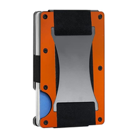 Portefeuille magnétique en acier inoxydable fin et minimaliste personnalisé pour hommes, blocage RFID, usinage CNC, électro-érosion à fil pour usinage rapide