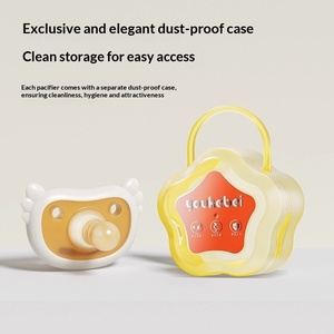 Sucette pour bébé <span class=keywords><strong>nouveau</strong></span>-né sans BPA, personnalisable, pour le sommeil, à ouverture plate, débit moyen, taille standard, sucette pour bébé - Product Image 4