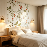 Panneau mural de salle de bain durable en marbre floral, fourni directement par l'usine