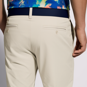 Pantalon de golf chino de haute qualité pour hommes, respirant, coupe ajustée, pantalon d'affaires décontracté avec logo personnalisé, taille moyenne froissé, travail d'été - Product Image 4