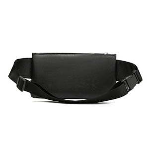 Men's PU Leather Chest Bag Small Size Black Waterproof Business Travel Shoulder Bag - Product Image 2