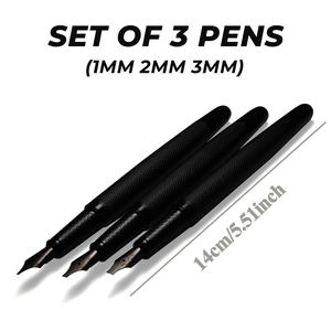 Penna per <span class=keywords><strong>Calligrafia</strong></span> <span class=keywords><strong>Araba</strong></span>, Set di 3 Penne (1mm, 2mm, 3mm), per <span class=keywords><strong>Calligrafia</strong></span> <span class=keywords><strong>Araba</strong></span>, Farsi, Urdu, Ebraica, Curda - Product Image 1