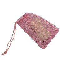 Sac de Savon en Filet de Nylon Africain Personnalisé en Gros, Éponge de Bain Exfoliante du Ghana avec Cordon en Ruban