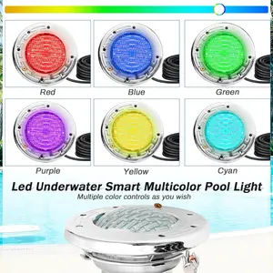 Refinado IP68 120V 6W Luz de SPA que cambia de color para piscina enterrada Reemplazo de bombilla que cambia de color RGB para Pentair