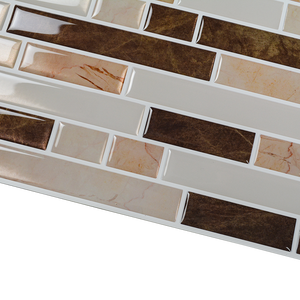 Mosaico Autoadhesivo de PU Impermeable en <span class=keywords><strong>Color</strong></span> Amarillo y Marrón para Decoración del Hogar, Fácil de Instalar - Product Image 6