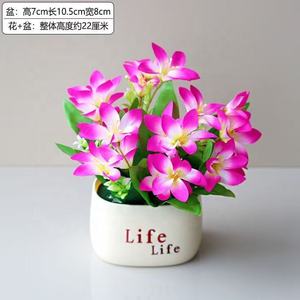 Hecho a mano Simple plástico biónico planta verde maceta <span class=keywords><strong>de</strong></span> <span class=keywords><strong>flores</strong></span> artificiales para sala <span class=keywords><strong>de</strong></span> estar muebles decoración <span class=keywords><strong>balcón</strong></span> ornamento al por mayor - Product Image 4