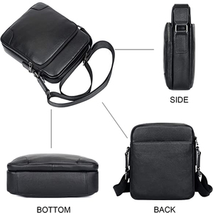 Borsa a <span class=keywords><strong>Tracolla</strong></span> da Viaggio di Lusso in Vera Pelle per <span class=keywords><strong>Uomo</strong></span>, Personalizzabile con Logo, Porta iPad e Telefono, Vendita all'Ingrosso - Product Image 5