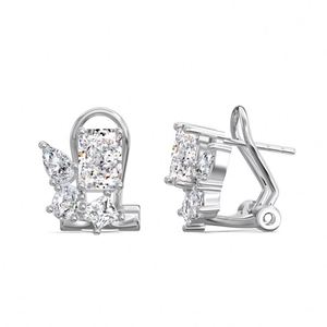 Dylam Exquisite Top Fine Jewelry Supplier 925 Sterling <b>Silver</b> Multiple Stones 8A Zirconia <b>Clip</b>-on Earrings Jewelry for Women - Product Image 1