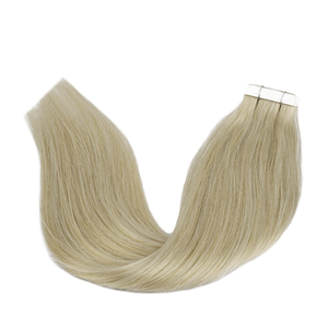 KSWIGS Extensions de cheveux humains vierges de luxe à bandes adhésives invisibles, cuticules alignées, trame en PU invisible, double épaisseur, pointes douces et épaisses - Product Image 4