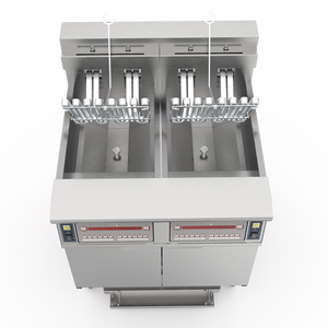 OFE-226 2*21.5L เครื่องทอดไก่ไฟฟ้าเชิงพาณิชย์สองถังผลิตในโรงงานกวางซิงของจีน - Product Image 6