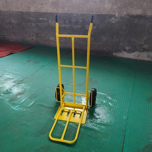 Chariot industriel résistant portatif de camion de main de deux roues charge de 250kg chariot en caoutchouc de plate-forme en métal d'OEM 200kg pour le transport de marchandises - Product Image 3