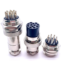 Soulin GX20 12-Core Aviat Cable SAK Plug Connecteur mâle et femelle pour testeur de capacité de batterie