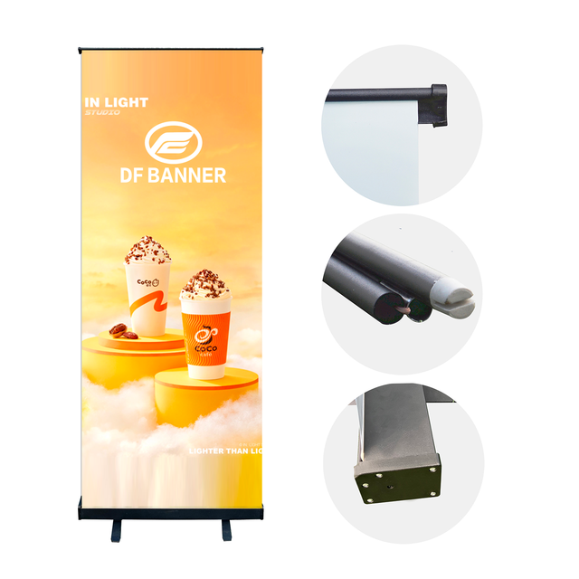 Black Diamond Roll up Banner 85x200 Pull up Banners Backdrop Stand Luxury Roll up Banners Display Background