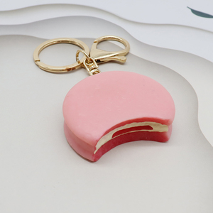 Portachiavi Miniatura a Forma di Cioccolato Simulato/Gelato/Torta Ripiena di Cioccolato <span class=keywords><strong>Kinder</strong></span>, Accessorio per Borsa, Design a Righe/Spruzzato - Product Image 5