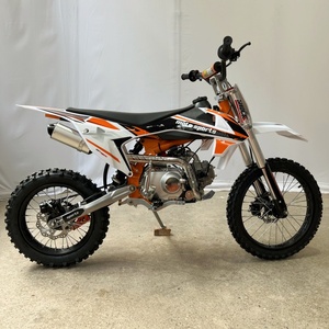 Mini moto tout-terrain blanche-orangée certifiée CE 2026, fabriquée en usine KARMAN, avec amortisseur robuste, 100-200CC, 61-80km/h - Product Image 6