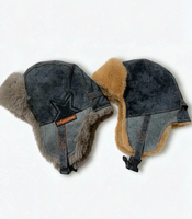 Gorro de Aviador de Piel Sintética, Cálido para Invierno, con Orejeras, para Hombre y Mujer