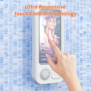 Custodia Impermeabile per Telefono con Altoparlante BT, Supporto Antiappannamento con Touch Screen, Rotazione a 360° per Doccia, Bagno, Cucina, Nuoto, Universale - Product Image 4