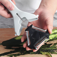 Multifunctionele 3-in-1 aardappel- en groentesnijder met verwisselbare messen en opbergkap