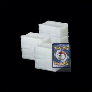 PokémonF Card Protectors 4 Inch Plastic Sleeves for Trading Cards Minimalist Design Heat Transfer Printing 100 Pcs Pack - Product Image 1