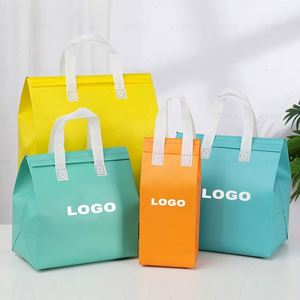 Bolsa de Comida Rápida Personalizada con Logotipo, Bolsa de Picnic Laminada para Llevar, de Tela No Tejida, con Entrega Rápida - Product Image 1
