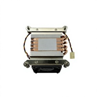 Refroidisseur de processeur de serveur actif 200W 1700-R64 2U, vente en gros d'usine, 4 caloducs en cuivre, base en aluminium, dissipateur thermique à ailettes en aluminium