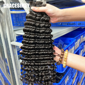 <span class=keywords><strong>Cheveux</strong></span> humains vierges brésiliens Remy en gros, extensions à double trame pour tresses bohèmes, <span class=keywords><strong>cheveux</strong></span> bruts cambodgiens - Product Image 5
