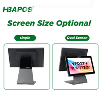 Sistema POS con 16 GB de RAM, 512 GB de SSD, 1 TB, Intel I5, HD 1080P, Monitores de Pantalla Táctil de 15.6 Pulgadas
