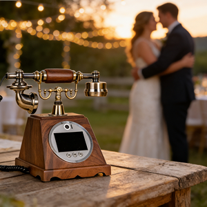 <span class=keywords><strong>Telefono</strong></span> Cordless Retrò in Materiale ABS, Libro degli Ospiti Video, Direttamente dal Produttore per Matrimoni, <span class=keywords><strong>Casa</strong></span>, Hotel e Feste - Product Image 5