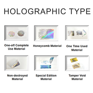 Fest entrega Logotipo diseño personalizado gratuito Pegatinas de holograma de color plateado con efecto 3 D - Product Image 3