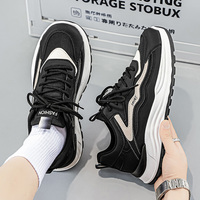 Chaussures de basketball rétro pour hommes, respirantes, légères, antidérapantes, à lacets, avec soutien de la voûte plantaire et motif imprimé, pour toutes les saisons