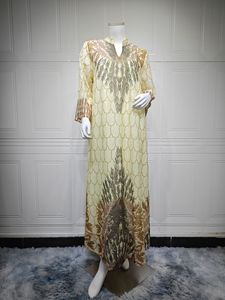 Abiti Etnici Ricamati e Stampati, Vestiti Modesti per Donne Musulmane, Abaya Lunga Femminile - Product Image 6