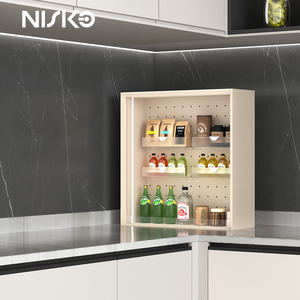 Nouveau <span class=keywords><strong>meuble</strong></span> de rangement de <span class=keywords><strong>cuisine</strong></span> électrique coulissant verticalement NISKO 2026 pour maison, villa, placard, assaisonnements, couverts et vaisselle - Product Image 4
