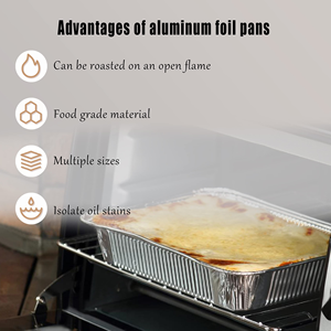 Disposable Aluminum Foil Lunch Box with Paper Lid 4 Compartments PP Material Food Grade Recyclable Multiple Sizes - Product Image 4