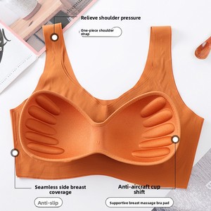 Soutien-gorge de sport sans couture Shangpin Anxin de quatrième génération, push-up, à bonnets couvrants, absorbant les chocs, pour yoga, grande taille, pour <span class=keywords><strong>femme</strong></span> - Product Image 2