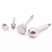 Goupille en acier inoxydable à tête plate avec trou, goupille de positionnement cylindrique à dents de fleur