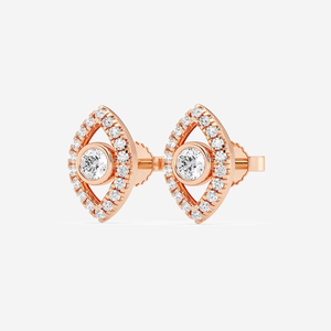 ต่างหูเพชรทรงกลม 1.2 กะรัต ดีไซน์หรูหรา ประดับเพชรแล็บโกรว์ ระยิบระยับ สวยงาม พร้อมความหรูหราอย่างมีคุณค่า สำหรับผู้หญิง - Product Image 2
