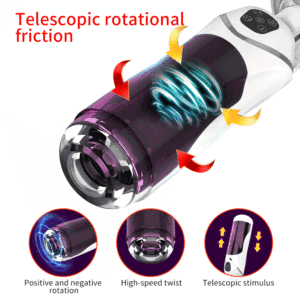 Volledig automatische zuiger telescopische rotatie mannelijke masturbatie cup adult seksspeeltjes realistische vagina zuigende vibrator handsfree seksmachine - Product Image 4