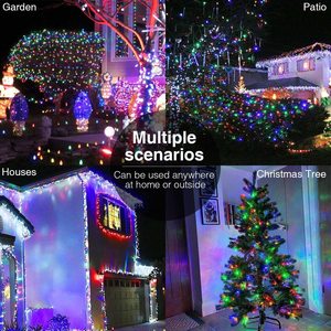 Guirnalda de Luces LED Haikuan, Decoraciones Navideñas Solares para Exteriores, Resistentes al Agua - Product Image 3