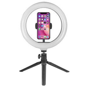 Support LED dimmable de 10 pouces avec trépied réglable Studio Cosmetic Selfie Lamp Fill Camera Adapter Ring Light pour la photographie - Product Image 6
