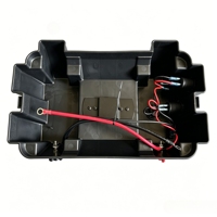 Boîtier de batterie portable 12V pour véhicule tout-terrain et bateau, avec connecteur Anderson 50A en option, USB, voltmètre, disjoncteur