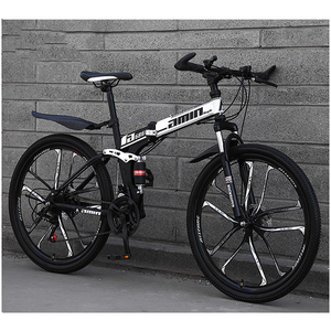 Vélo pliable 26 pouces à suspension intégrale / Vélo de montagne pour adultes Vélo de montagne Bicicleta Velo / Équipement de course sportive Cycles pour hommes - Product Image 4