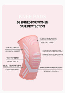 AOFIT Vente en gros OEM personnalisé Unisexe Genouillères de sport tricotées respirantes à compression pour hommes et femmes - Product Image 2