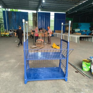 رفوف تخزين صناعية قابلة للطي والفصل مصنوعة من الفولاذ الشبكي، رفوف تكديس وتخزين مخصصة بسعة 1000 كجم - Product Image 4