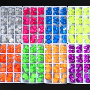 Strass à coudre OLeeya de qualité supérieure, cristaux ronds Rivoli, couleurs néon fluorescentes, tailles assorties, strass à coudre pour robe - Product Image 6