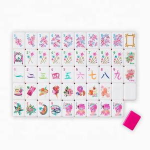 Fichas de Mahjong Americanas Personalizables de Acrílico Rosa, 160 Piezas, Juego de Lujo Rosa con Tallado de 4 Capas, <span class=keywords><strong>Oh</strong></span> My Mahjong - Product Image 1